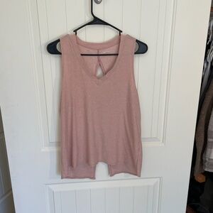 Beyond Yoga All About It Split Back Tank - Light Mauve